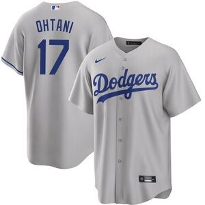 Los Angeles Dodgers Ohtani #17 Gray Jersey